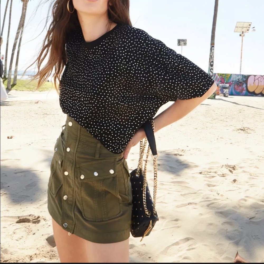 The Kooples Military Mini Skirt